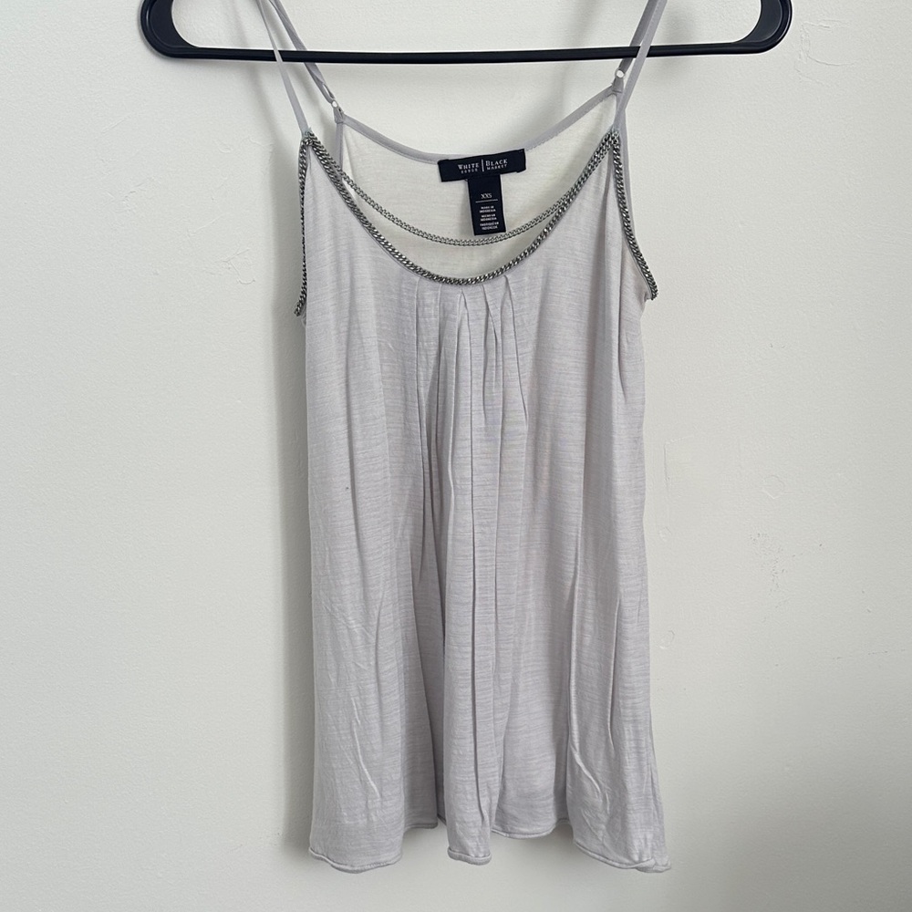 White House Black Market Light Gray Camisole
